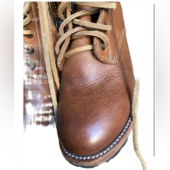 Freebird by Steven Camel Leather  Combat Boots Very Thick Leather